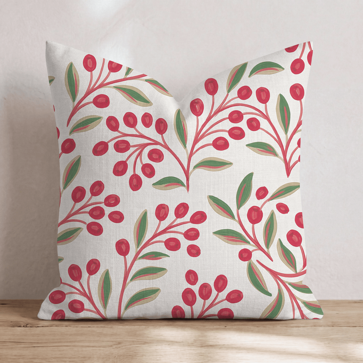 Mistletoe Meadow Throw Pillow throw pillow - Hillcroft Home