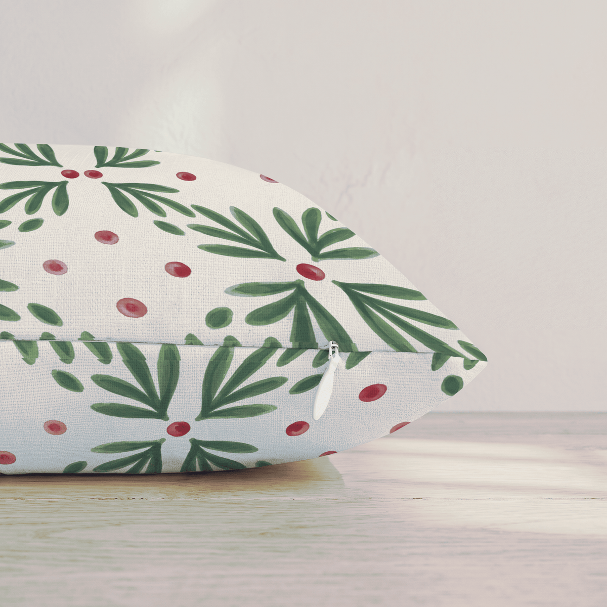 Mistletoe Trellis Throw Pillow throw pillow - Hillcroft Home