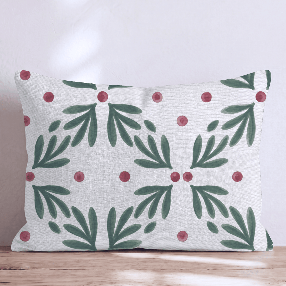 Mistletoe Trellis Throw Pillow throw pillow - Hillcroft Home