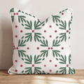 Mistletoe Trellis Throw Pillow throw pillow - Hillcroft Home