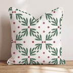 Mistletoe Trellis Throw Pillow throw pillow - Hillcroft Home