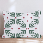 Mistletoe Trellis Throw Pillow throw pillow - Hillcroft Home