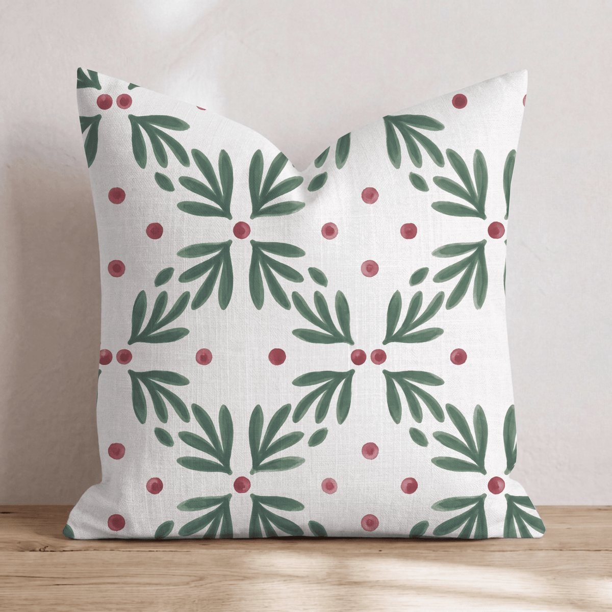 Mistletoe Trellis Throw Pillow throw pillow - Hillcroft Home