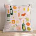 Mixed Drinks Throw Pillow - Hillcroft Home