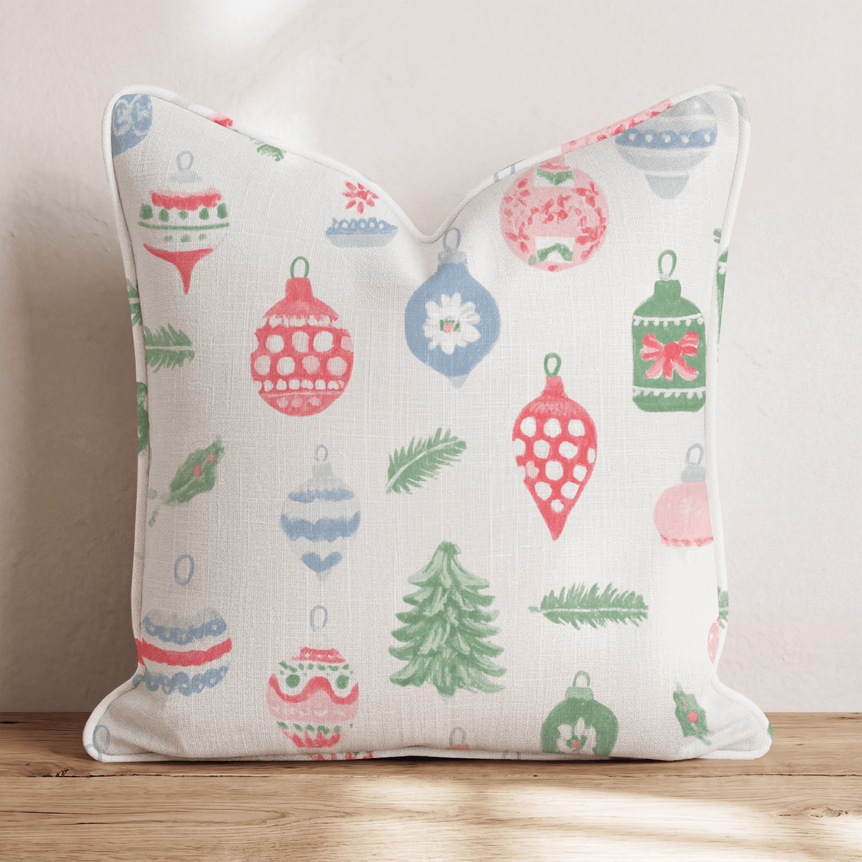 Mixed Ornament Scatter Throw Pillow - Hillcroft Home