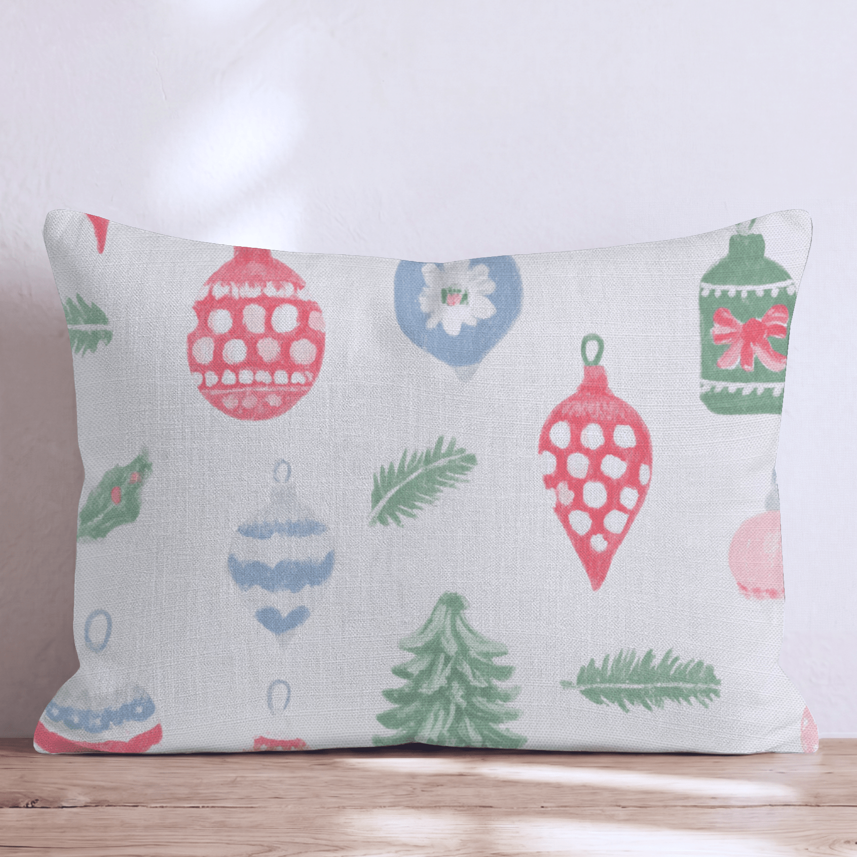 Mixed Ornament Scatter Throw Pillow - Hillcroft Home