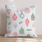 Mixed Ornament Scatter Throw Pillow - Hillcroft Home