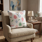 Mixed Ornament Scatter Throw Pillow - Hillcroft Home