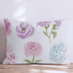 Mixed Petal Cream Throw Pillow - Hillcroft Home