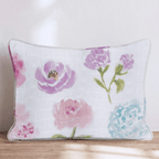 Mixed Petal Cream Throw Pillow - Hillcroft Home