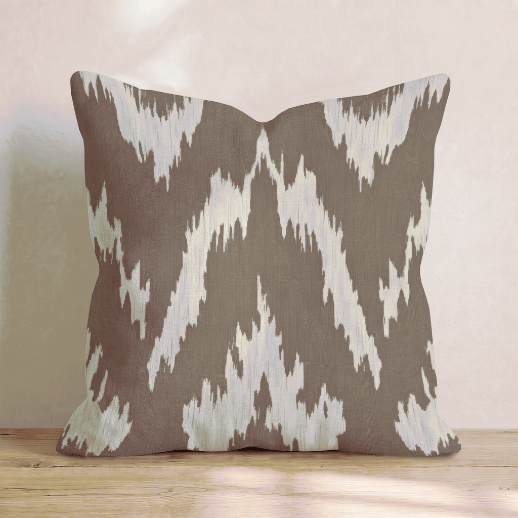 Mocha Diamond Throw Pillow throw pillow - Hillcroft Home