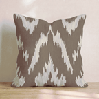 Mocha Diamond Throw Pillow throw pillow - Hillcroft Home
