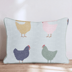 Modern Chicken Walk Throw Pillow - Hillcroft Home
