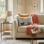 Modern Chicken Walk Throw Pillow - Hillcroft Home