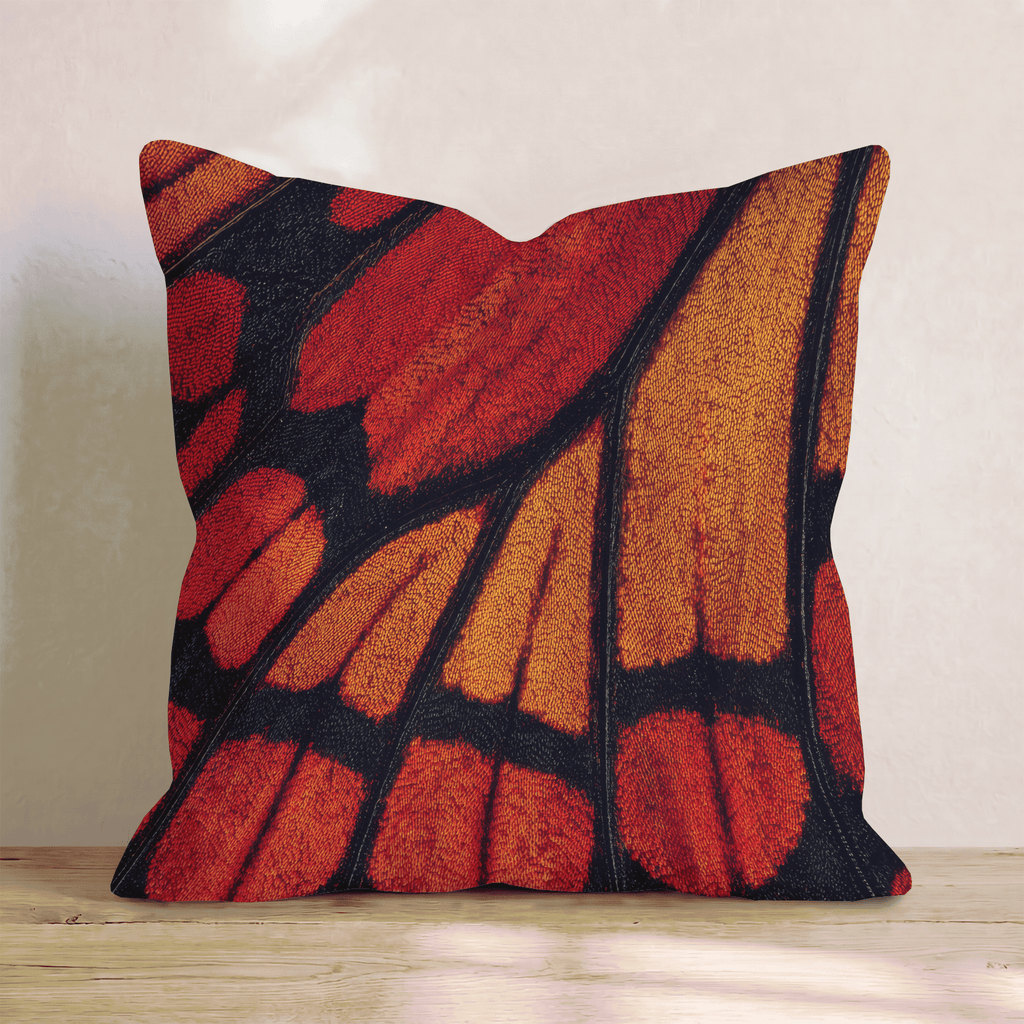 Monarch Wing Velvet Throw Pillow - Hillcroft Home