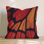 Monarch Wing Velvet Throw Pillow - Hillcroft Home