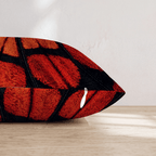 Monarch Wing Velvet Throw Pillow - Hillcroft Home