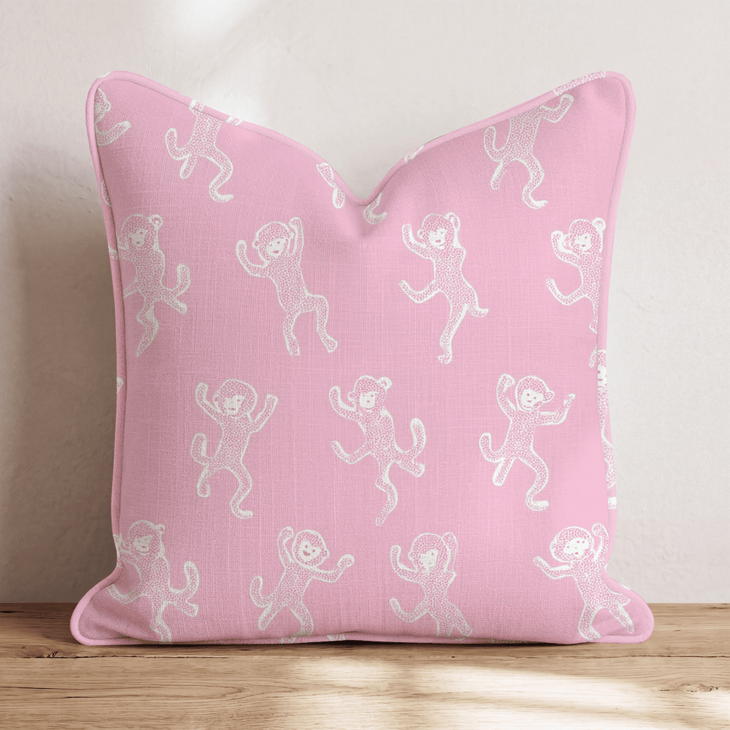 Monkey Dance Throw Pillow - Hillcroft Home