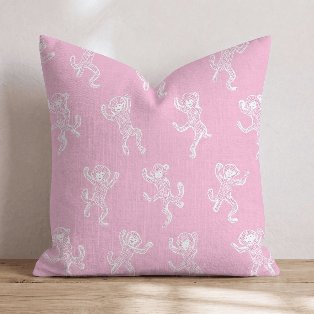 Monkey Dance Throw Pillow - Hillcroft Home