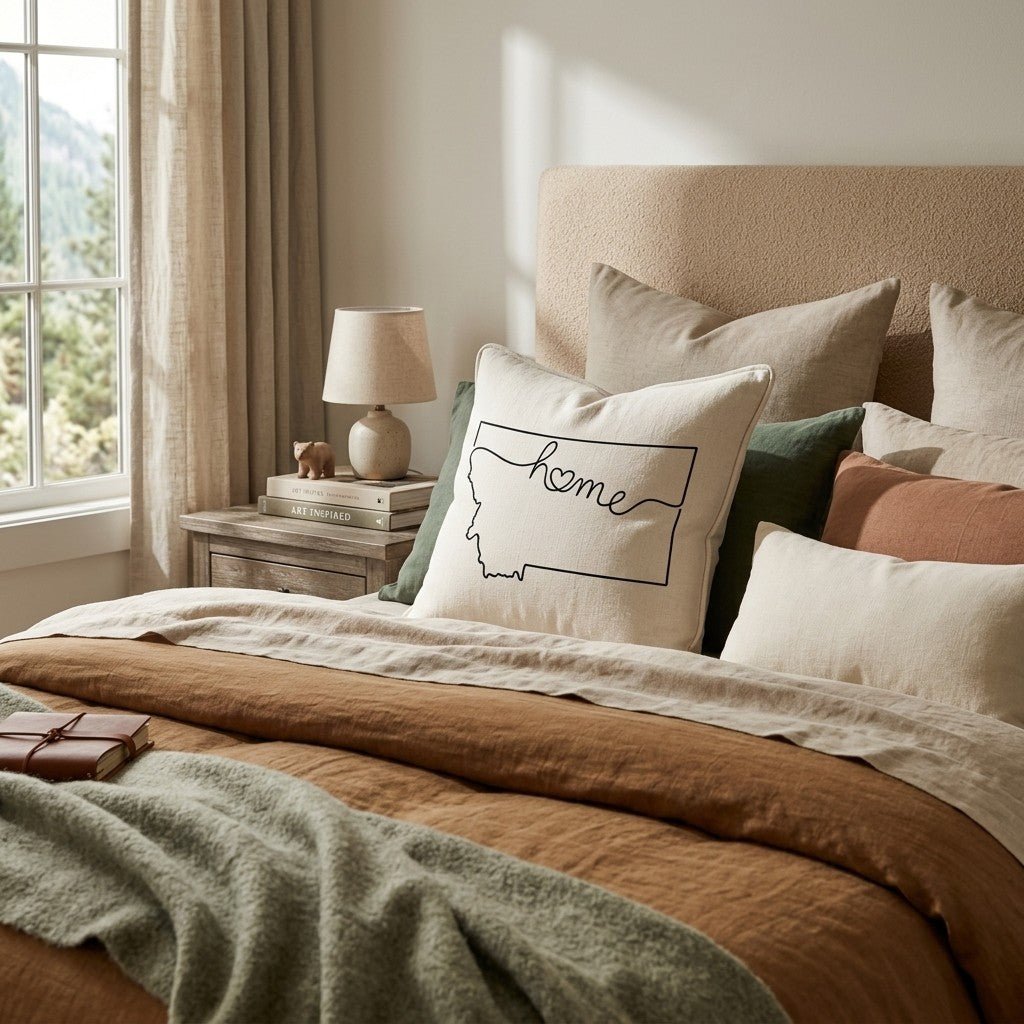Montana Home Throw Pillow - Hillcroft Home