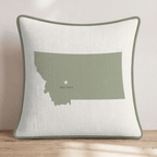 Montana State Capital Throw Pillow - Hillcroft Home