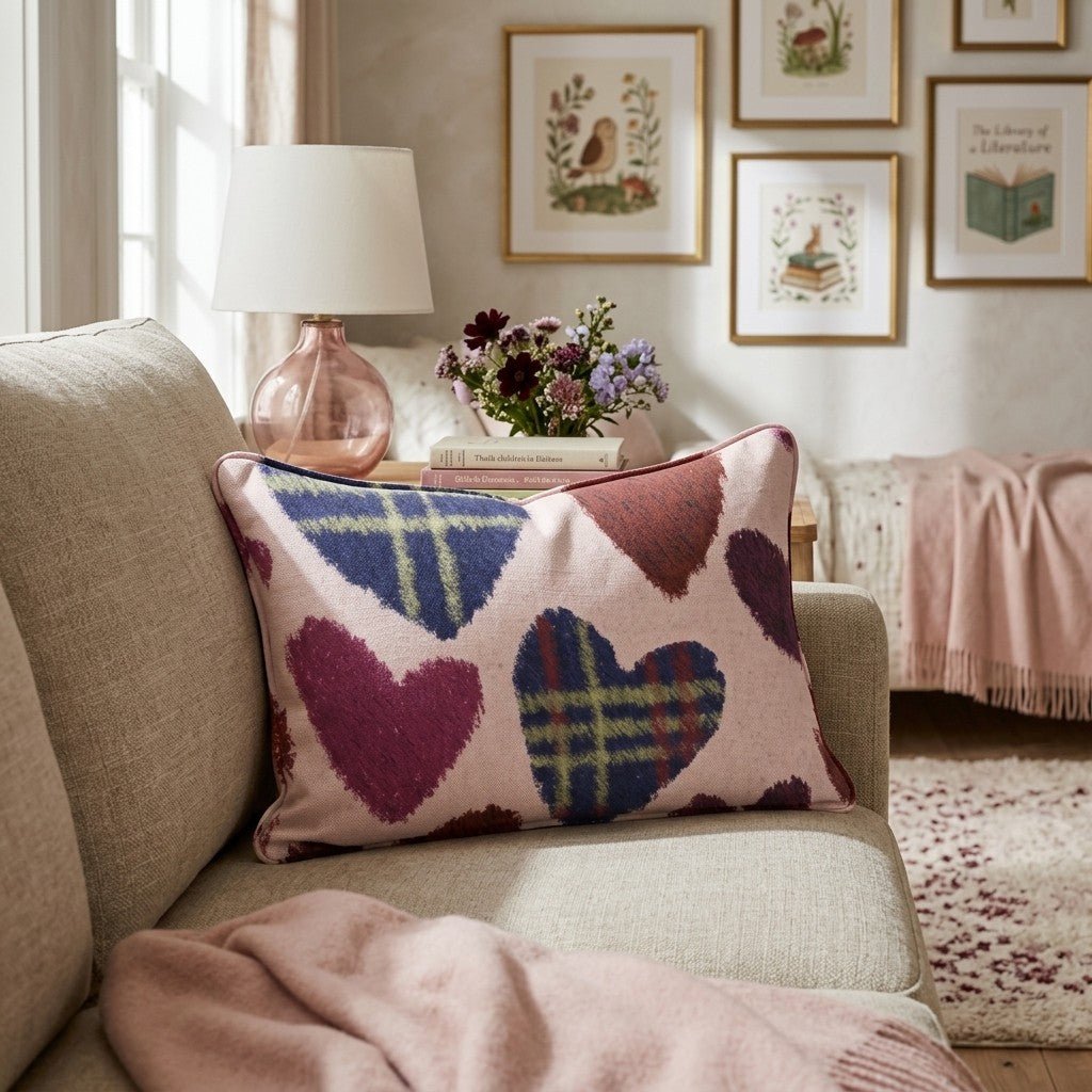 Moody Hearts Throw Pillow - Hillcroft Home