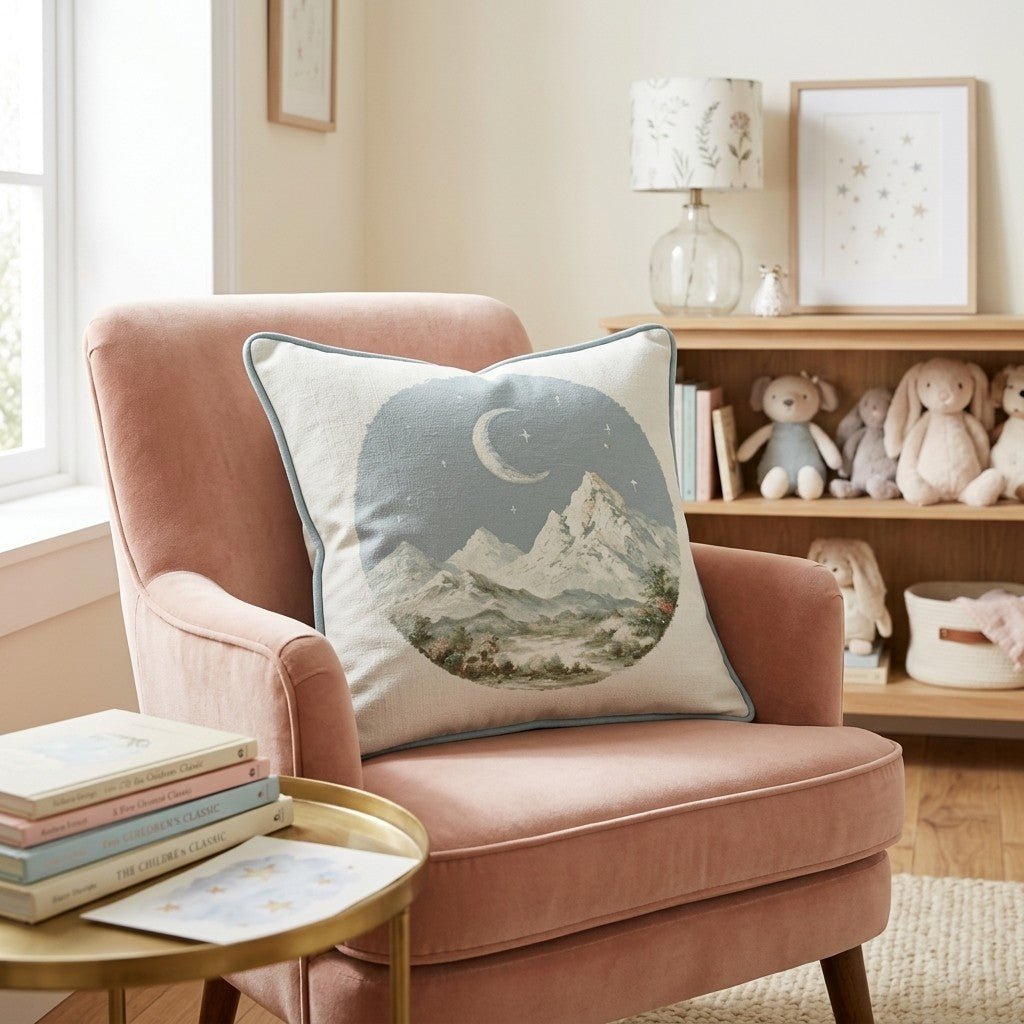 Moody Mountains Throw Pillow - Hillcroft Home