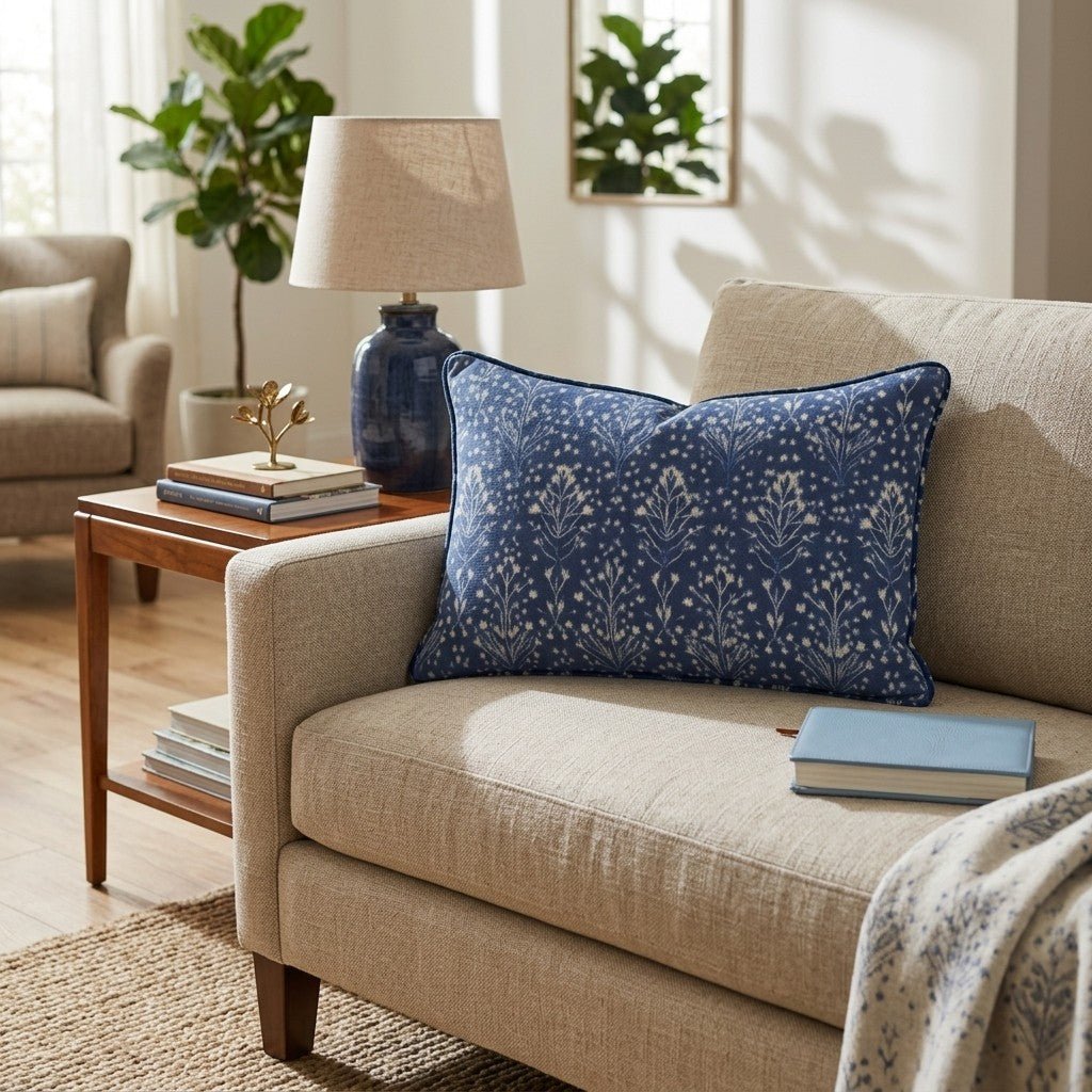 Moonflower Throw Pillow - Hillcroft Home