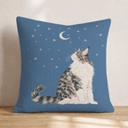 Moonlight Maine Coon Throw Pillow - Hillcroft Home