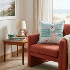 Moonlit Beach Golfer Throw Pillow - Hillcroft Home