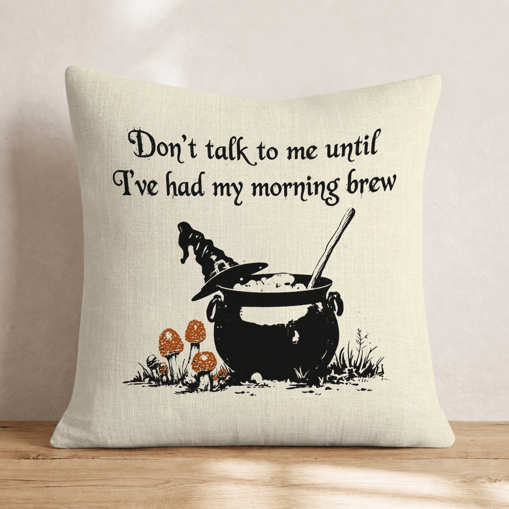 Morning Brew Throw Pillow - Hillcroft Home