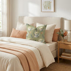 Morning Matcha Groove Throw Pillow - Hillcroft Home