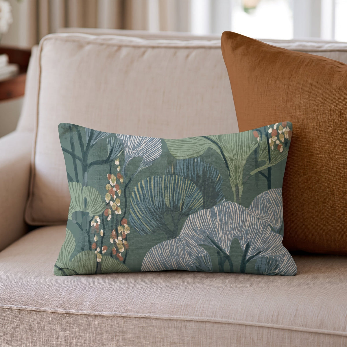 Mosaic Meadow Throw Pillow throw pillow - Hillcroft Home