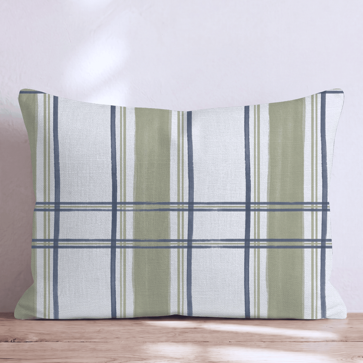 Moss Lane Plaid Throw Pillow throw pillow - Hillcroft Home