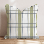 Moss Lane Plaid Throw Pillow throw pillow - Hillcroft Home