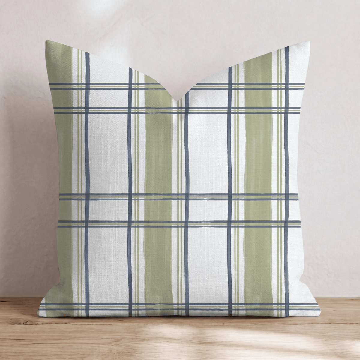Moss Lane Plaid Throw Pillow throw pillow - Hillcroft Home