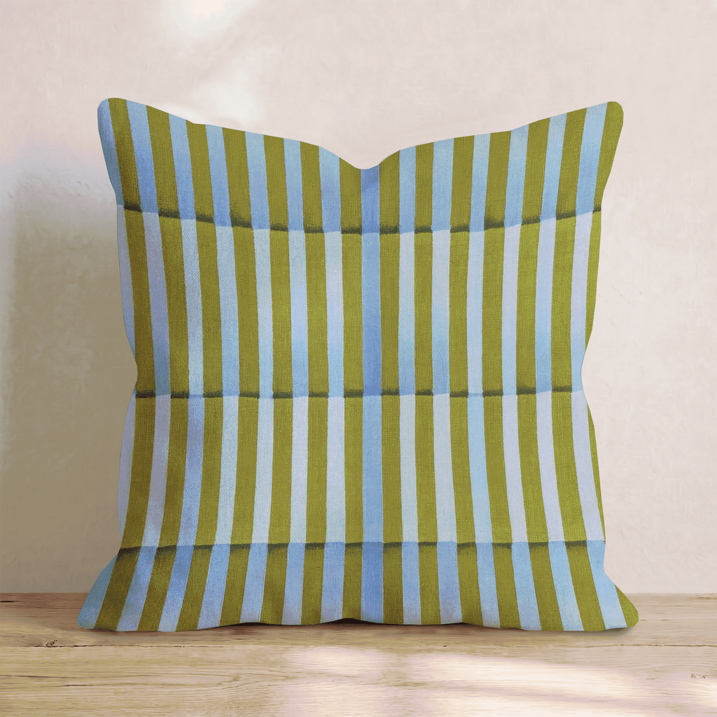 Mossy Line Throw Pillow - Hillcroft Home
