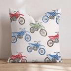 Moto Club Throw Pillow - Hillcroft Home