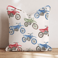 Moto Club Throw Pillow - Hillcroft Home