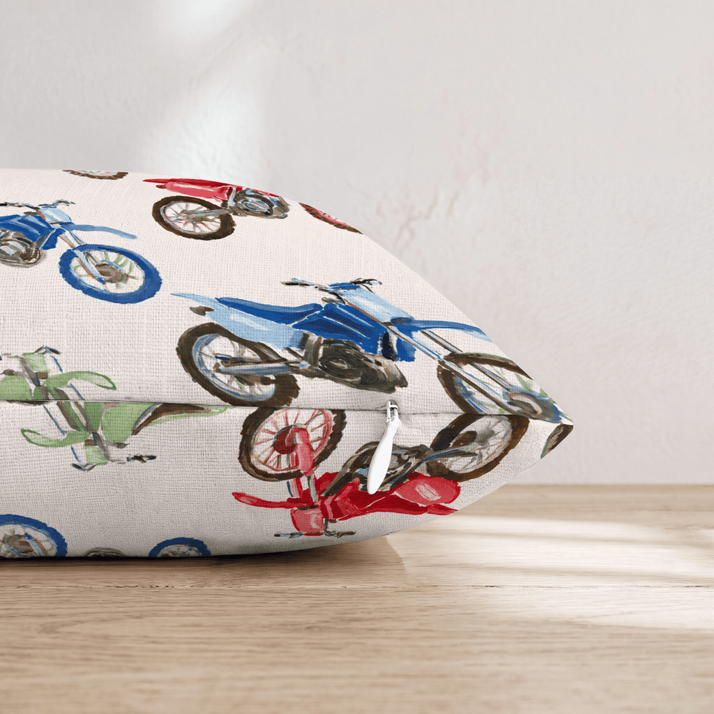 Moto Club Throw Pillow - Hillcroft Home