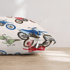 Moto Club Throw Pillow - Hillcroft Home