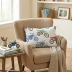 Moto Club Throw Pillow - Hillcroft Home