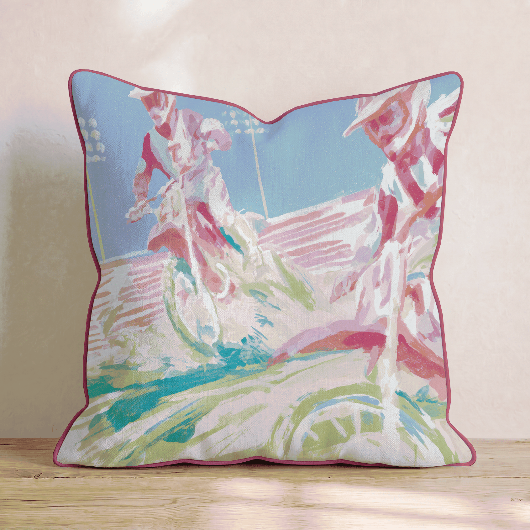 Motocross Nights Throw Pillow - Hillcroft Home