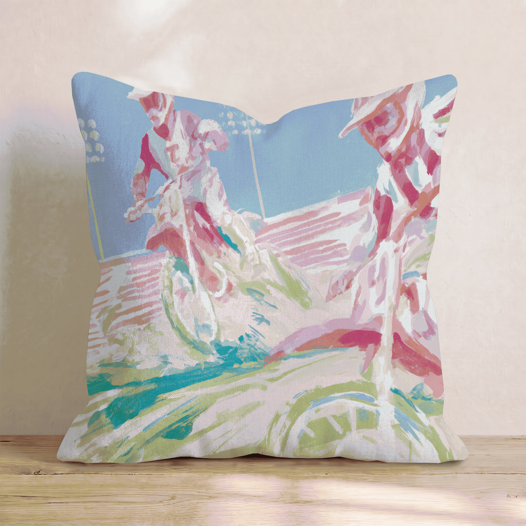 Motocross Nights Throw Pillow - Hillcroft Home