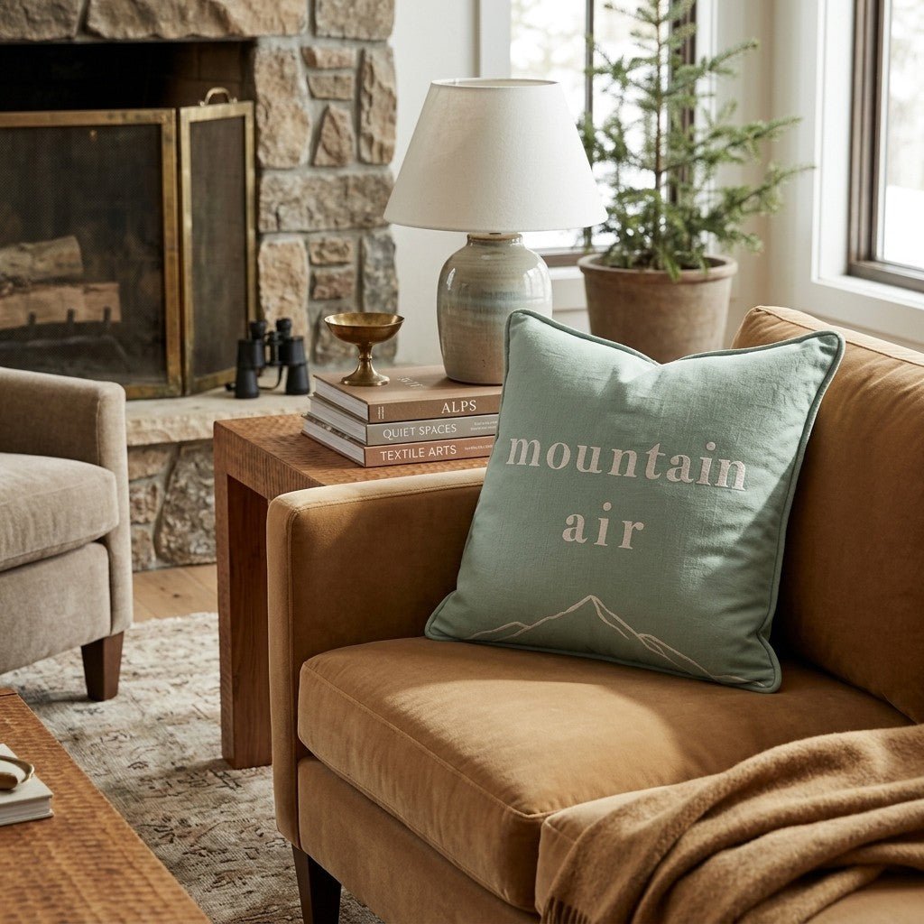Mountain Air Throw Pillow - Hillcroft Home