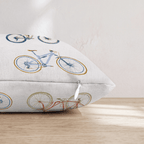 Mountain Biking Throw Pillow - Hillcroft Home