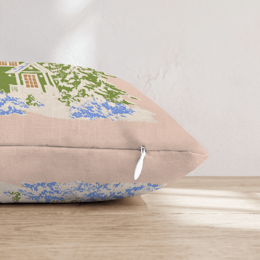 Mountain Cabin Throw Pillow - Hillcroft Home