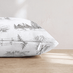 Mountain Lodge Toile Throw Pillow - Hillcroft Home