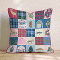 Mountain Patchwork Throw Pillow - Hillcroft Home