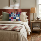 Mountain Patchwork Throw Pillow - Hillcroft Home